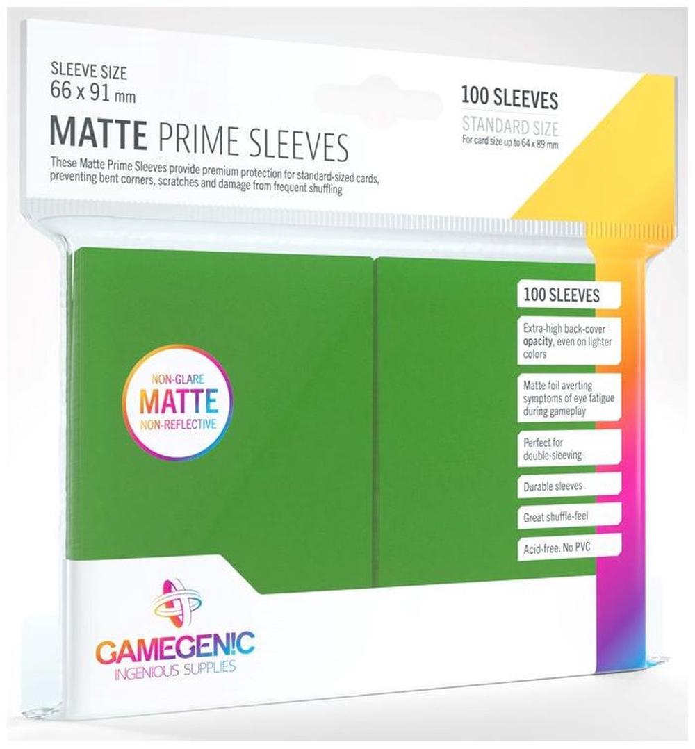 Gamegenic Matt Prime Card Sleeves 100's (Green), 4251715402450