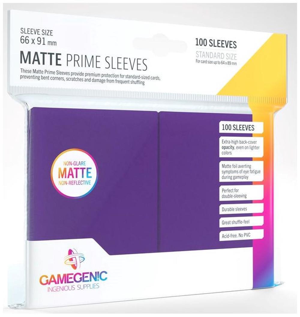 Gamegenic Matt Prime Card Sleeves 100's (Purple), 4251715402498