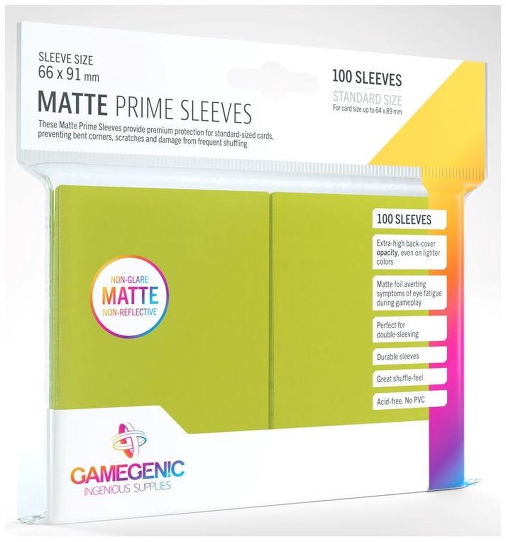 Matt Prime Card Sleeves 100's (Lime), 4251715402511