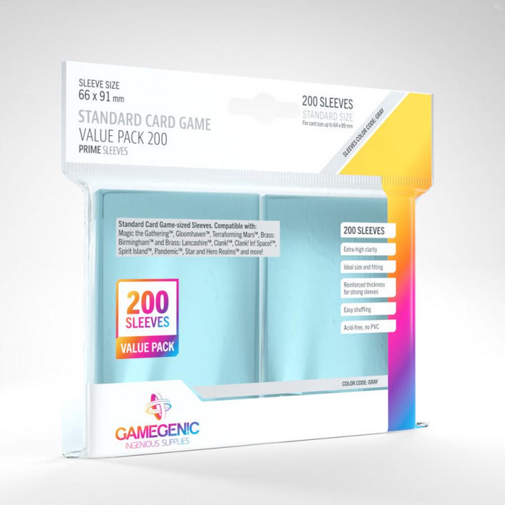 Standard Card Game Prime Sleeves, 200 Sleeves, 4251715407592