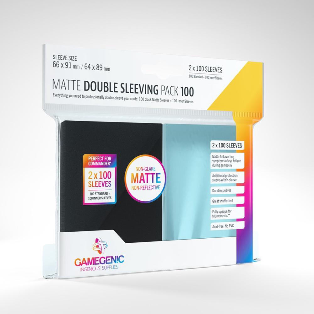 Gamegenic Matte Double Sleeving, 100 Pack, 4251715409954
