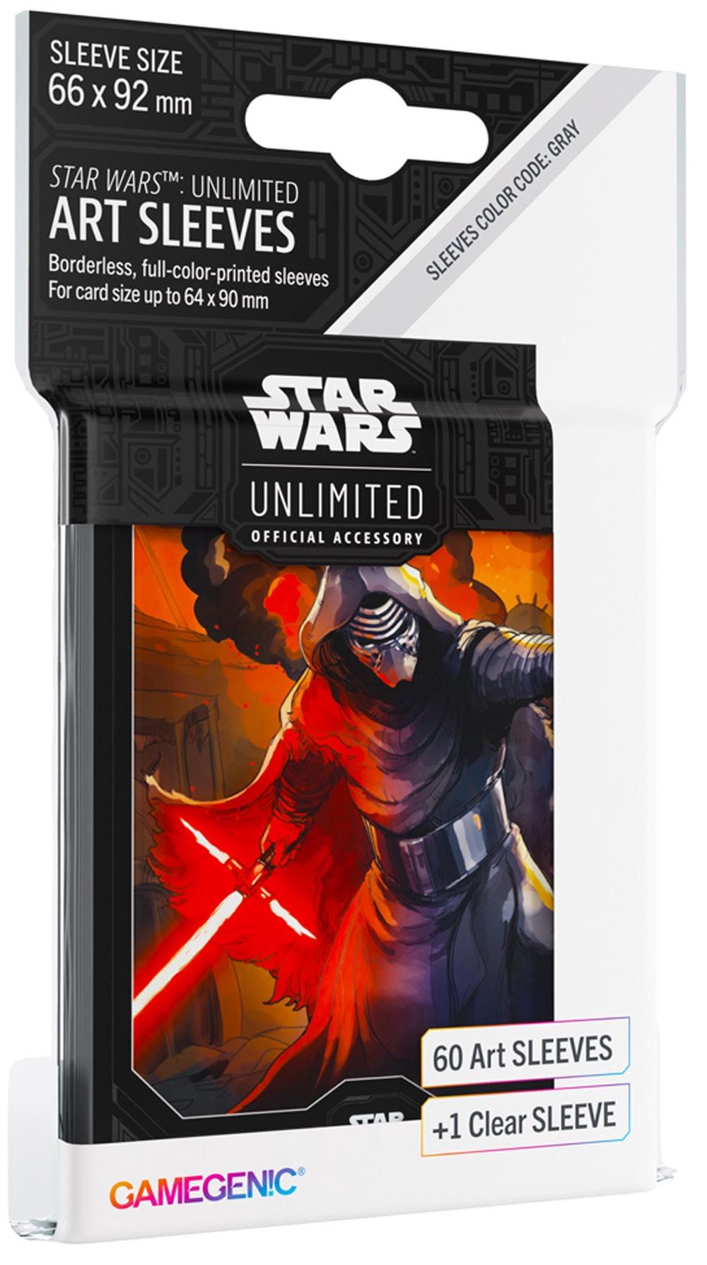 Asmodee Gamegenic Star Wars Unlimited Art Sleeves - Kylo Ren, 4251715415702