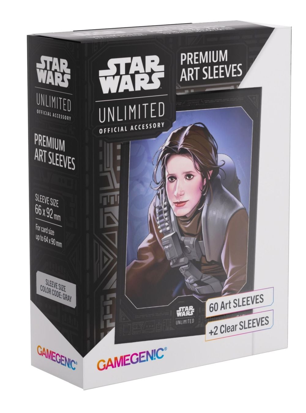 Asmodee Gamegenic Star Wars Unlimited Premium Art Sleeves - Leia Organa, 62 Sleeves Per Pack - 66x92mm by Asmodee - ISBN: 4251715422397