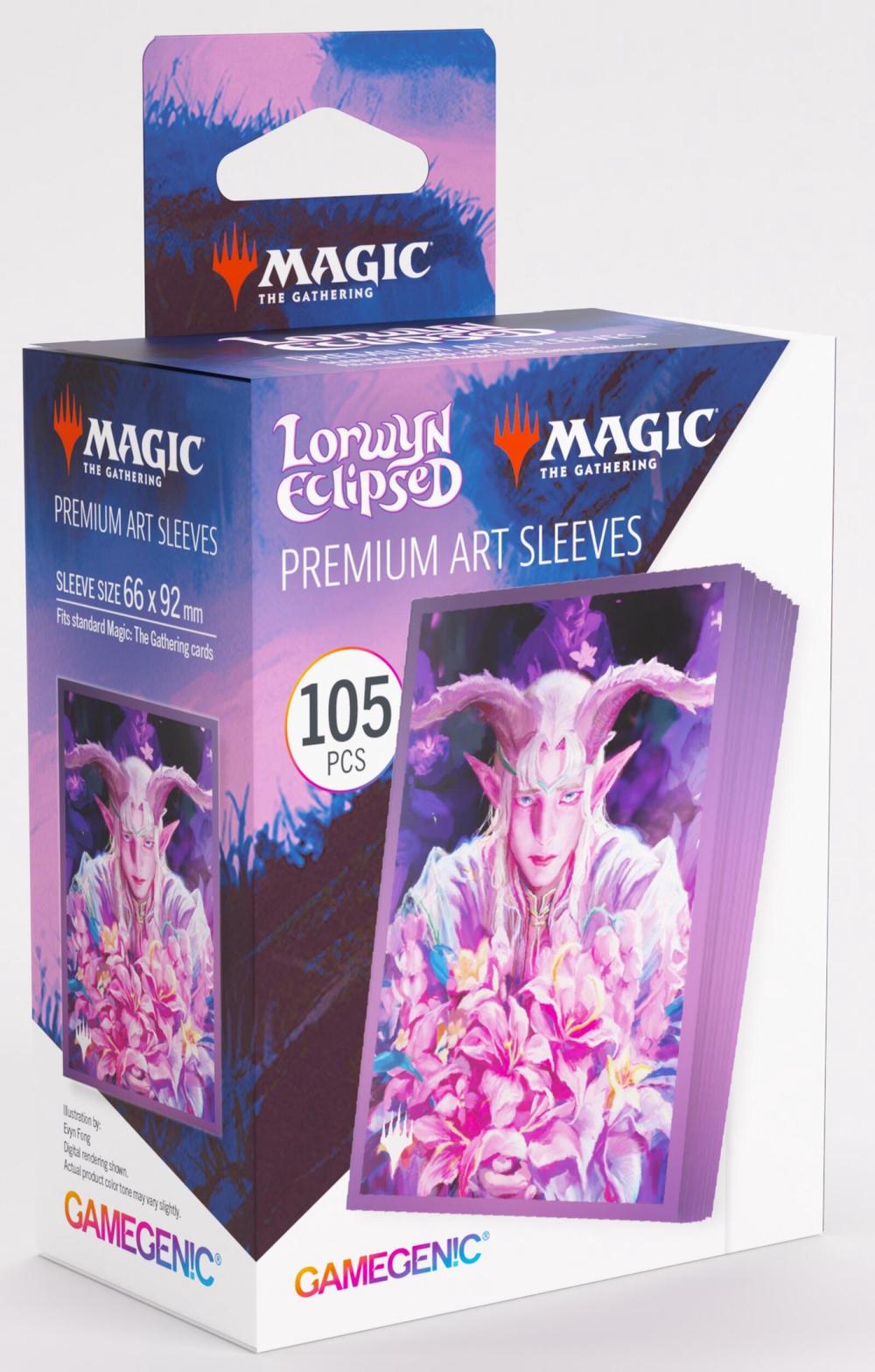 Asmodee Gamegenic Magic The Gathering: Lorwyn Eclipsed Premium Art Sleeves, 105 Sleeves Per Pack (Dawnhand Eulogist) - 66x92mm, 4251715422717