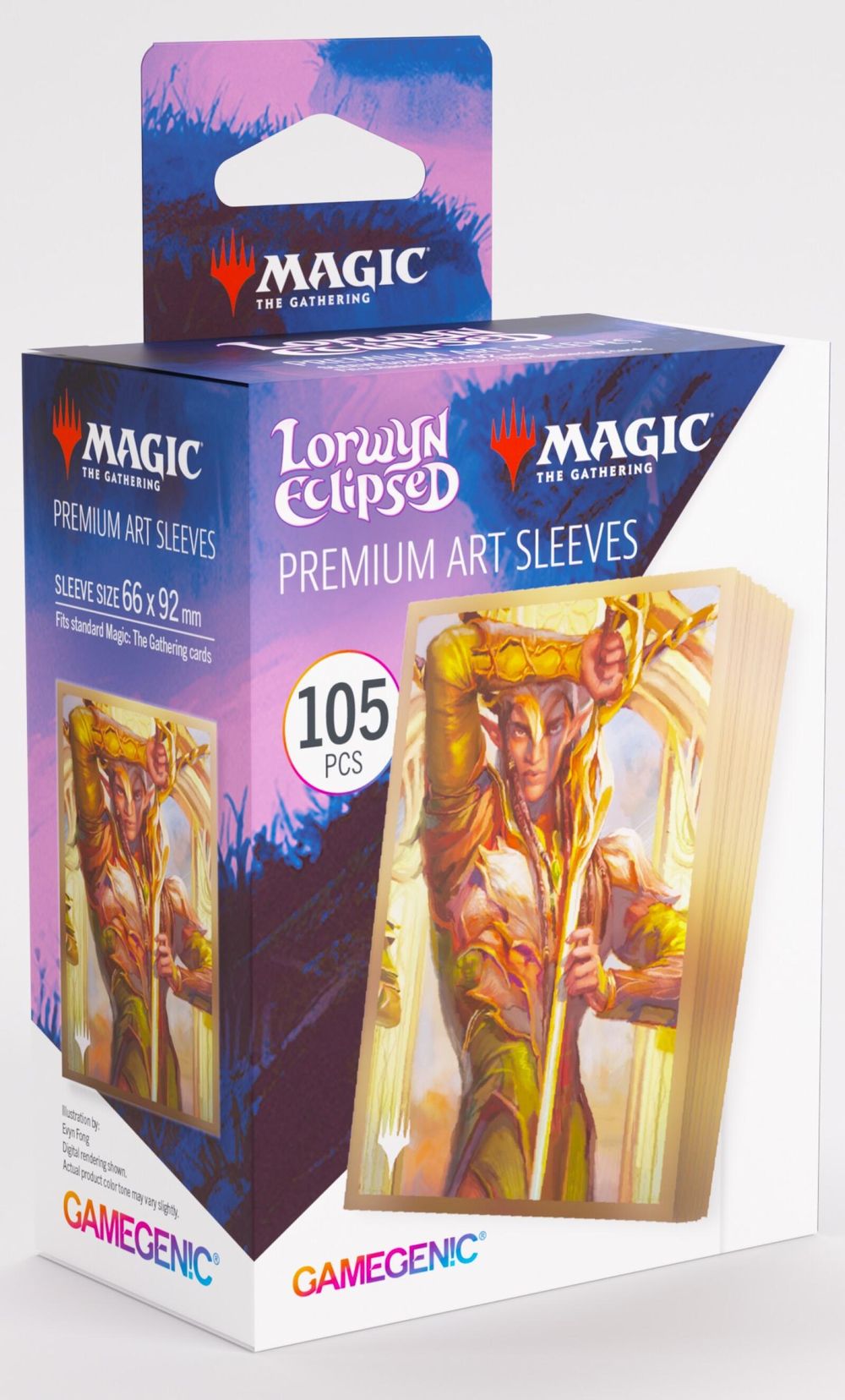 Asmodee Gamegenic Magic The Gathering: Lorwyn Eclipsed Premium Art Sleeves, 105 Sleeves Per Pack (Morcants Loyalist) - 66x92mm by Asmodee - ISBN: 4251715422748