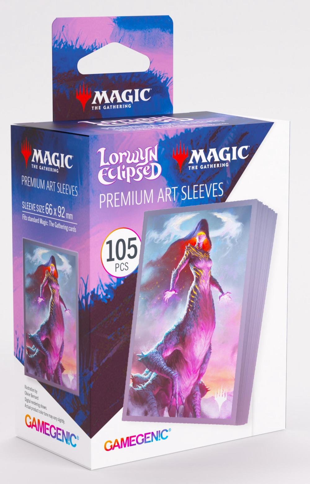 Asmodee Gamegenic Magic The Gathering: Lorwyn Eclipsed Premium Art Sleeves, 105 Sleeves Per Pack (Moonshadow) - 66x92mm, 4251715422755