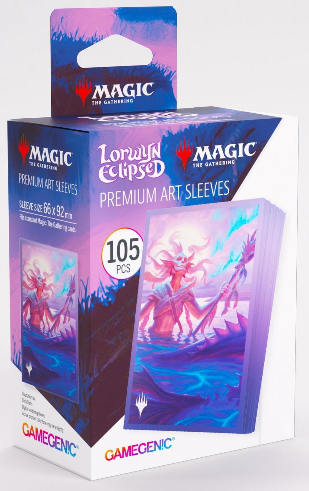 Asmodee Gamegenic Magic The Gathering: Lorwyn Eclipsed Premium Art Sleeves, 105 Sleeves Per Pack (Eclipsed Merrow) - 66x92mm, 4251715422762
