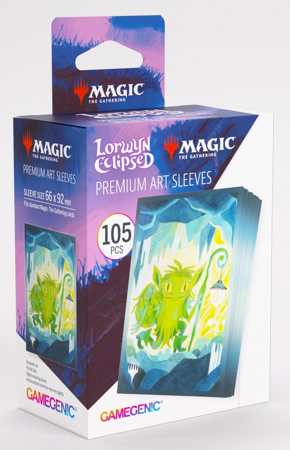 Asmodee Gamegenic Magic The Gathering: Lorwyn Eclipsed Premium Art Sleeves, 105 Sleeves Per Pack (Mutable Explorer) - 66x92mm, 4251715422786