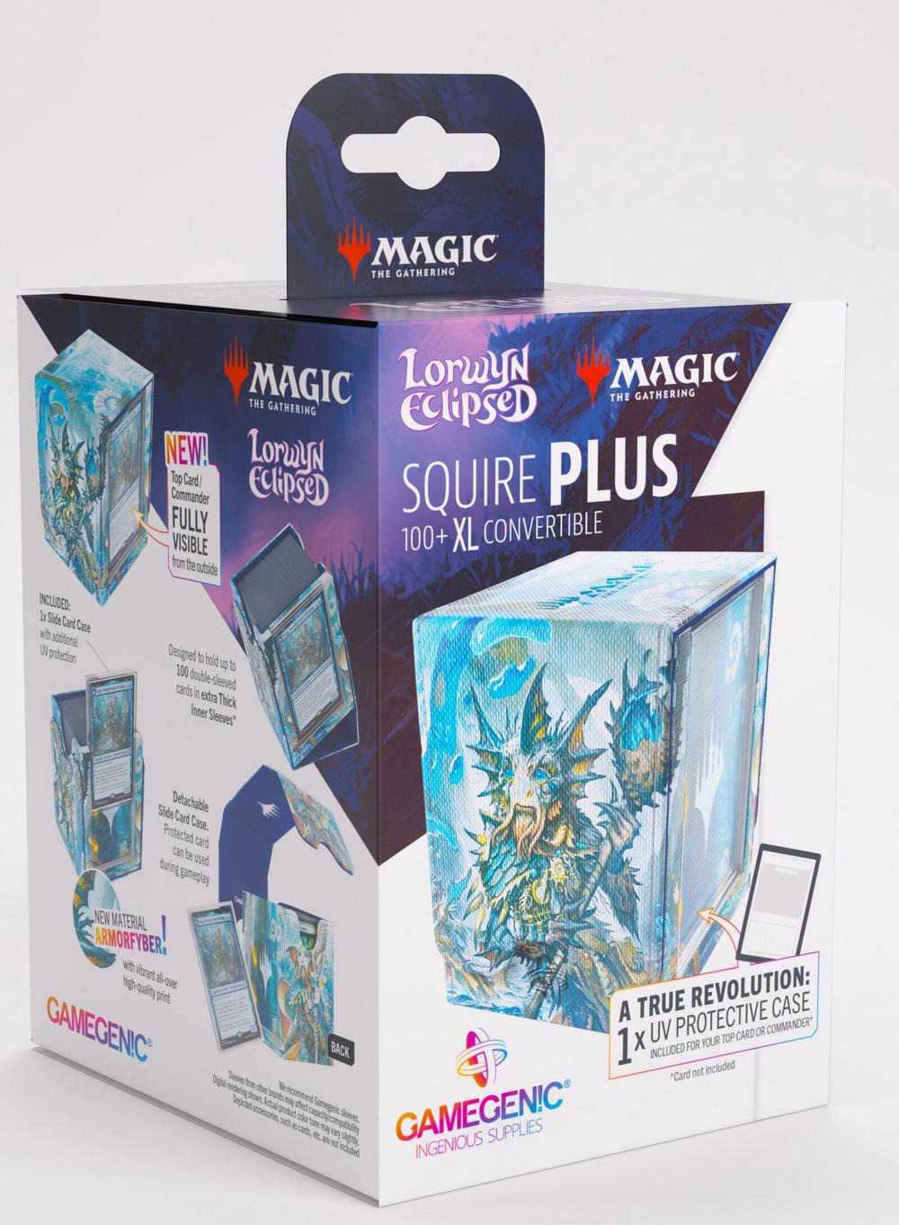 Asmodee Gamegenic Magic The Gathering Lorwyn Eclipsed Squire PLUS 100+ (Sygg, Wanderwine Wisdom/Sygg, Wanderbrine Shield) -XL, 4251715423059