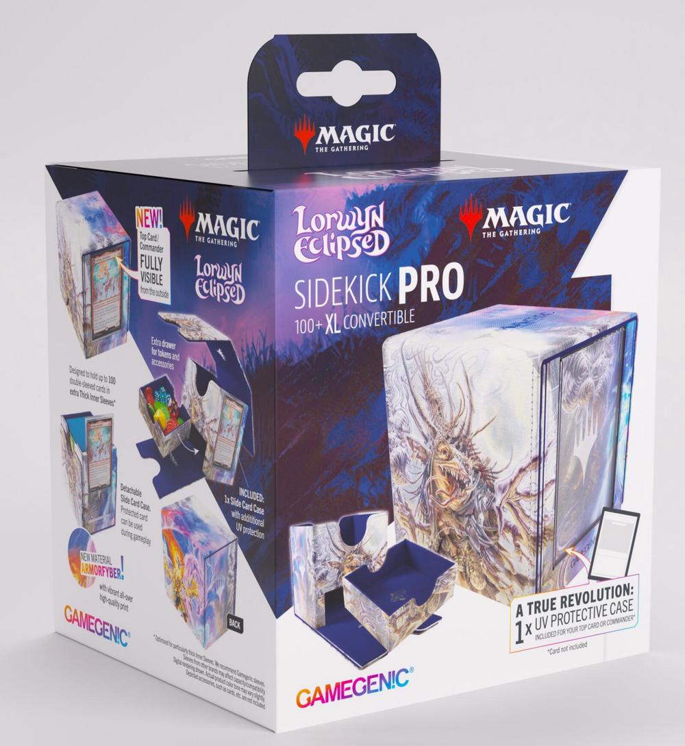 Asmodee Gamegenic Magic The Gathering: Lorwyn Eclipsed Sidekick PRO 100+ XL - Ashling, the Limitless/Auntie Ool, Cursewretch, 4251715423080