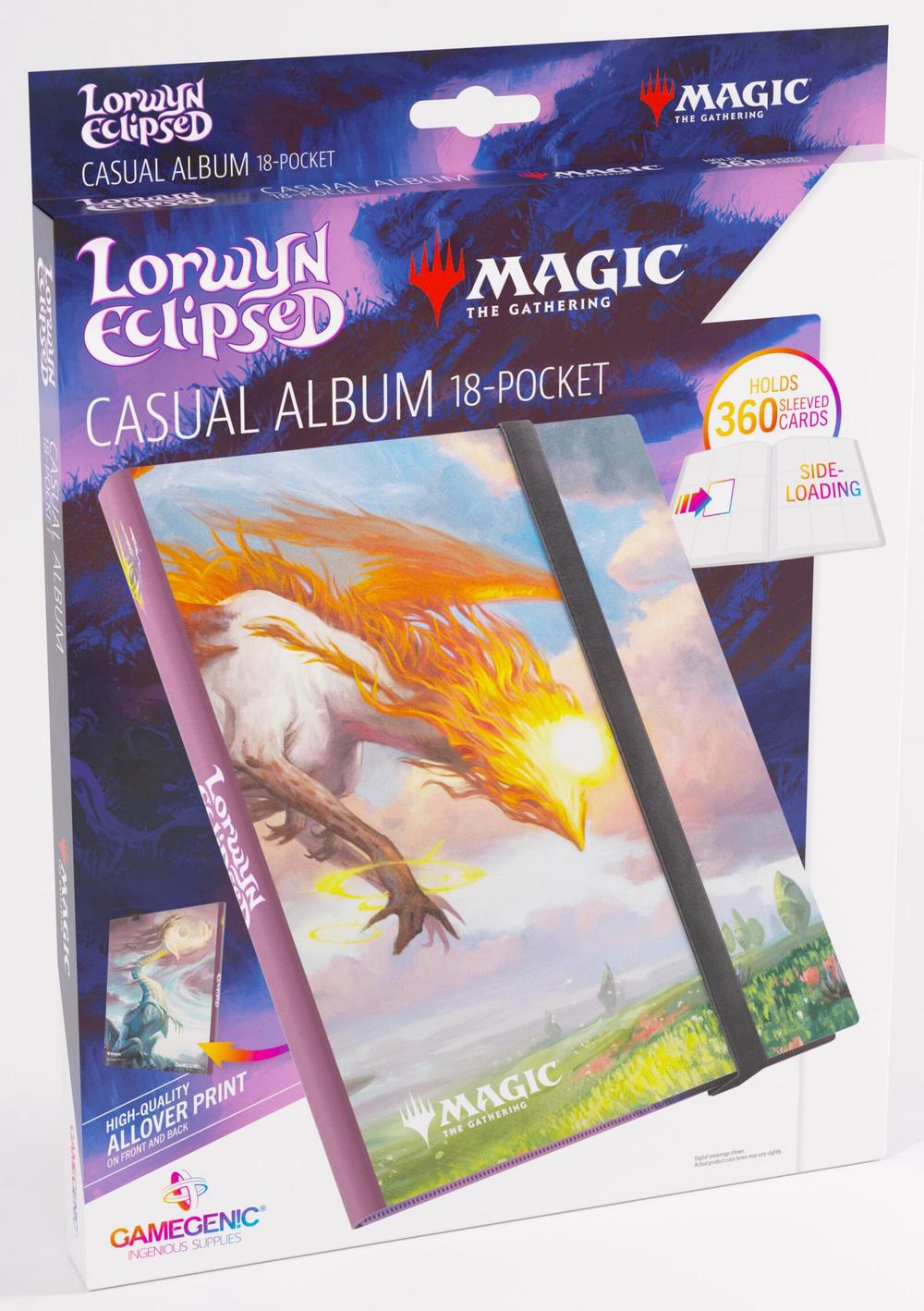 Asmodee Gamegenic Magic The Gathering: Lorwyn Eclipsed Casual Album 18-Pocket - Eirdu, Carrier of Dawn/Isilu, Carrier of Twilight, 4251715423110
