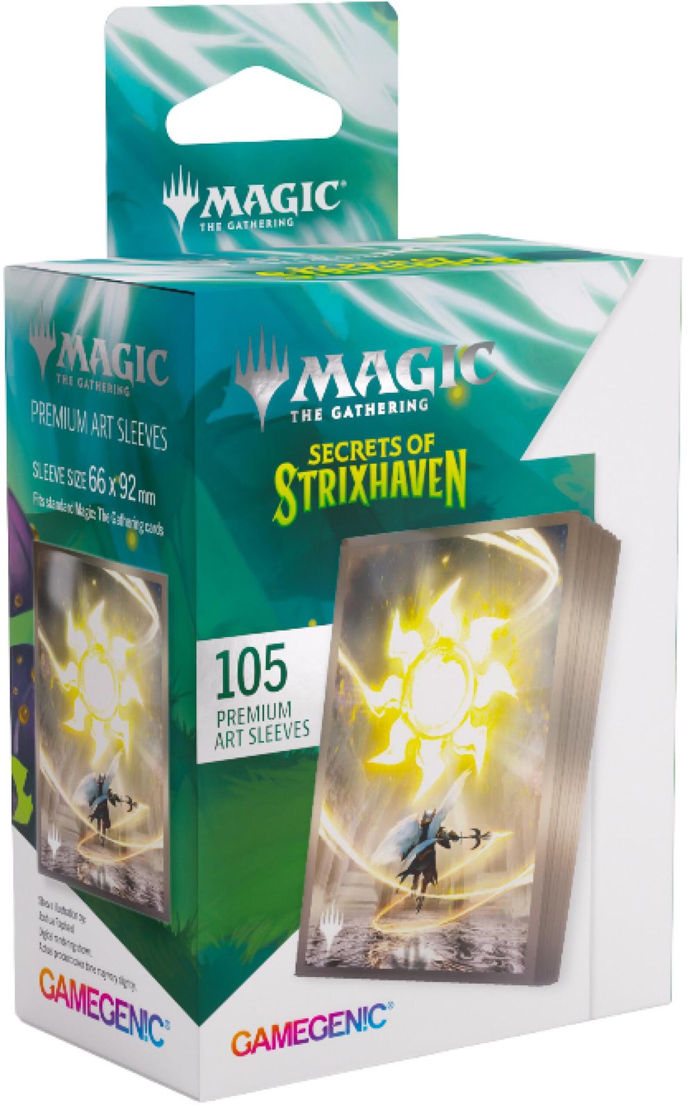 Asmodee Gamegenic: Magic The Gathering Secrets of Strixhaven Premium Art Sleeves (Plains), 105 Sleeves) - 66x92mm by Asmodee - ISBN: 4251715423295