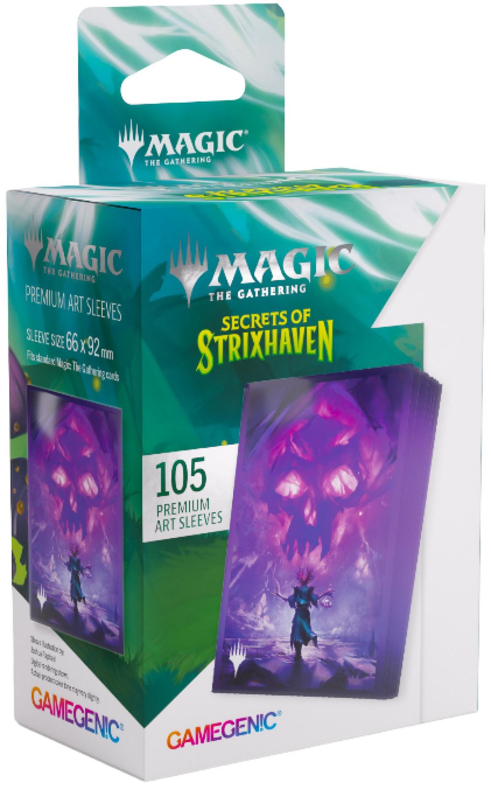 Asmodee Gamegenic: Magic The Gathering Secrets of Strixhaven Premium Art Sleeves (Swamp), 105 Sleeves) - 66x92mm by Asmodee - ISBN: 4251715423318