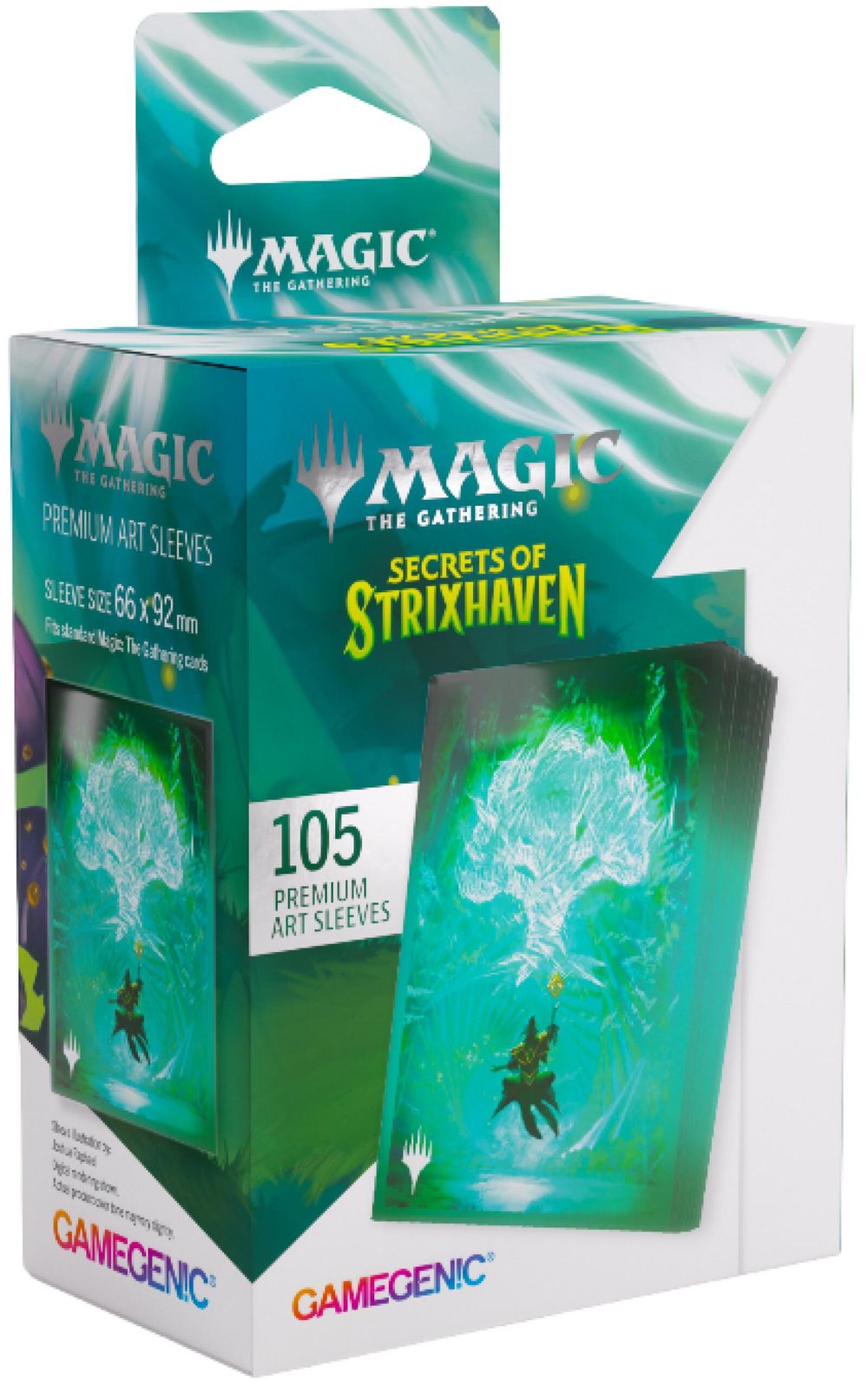 Asmodee Gamegenic: Magic The Gathering Secrets of Strixhaven Premium Art Sleeves (Forest), 105 Sleeves) - 66x92mm by Asmodee - ISBN: 4251715423332