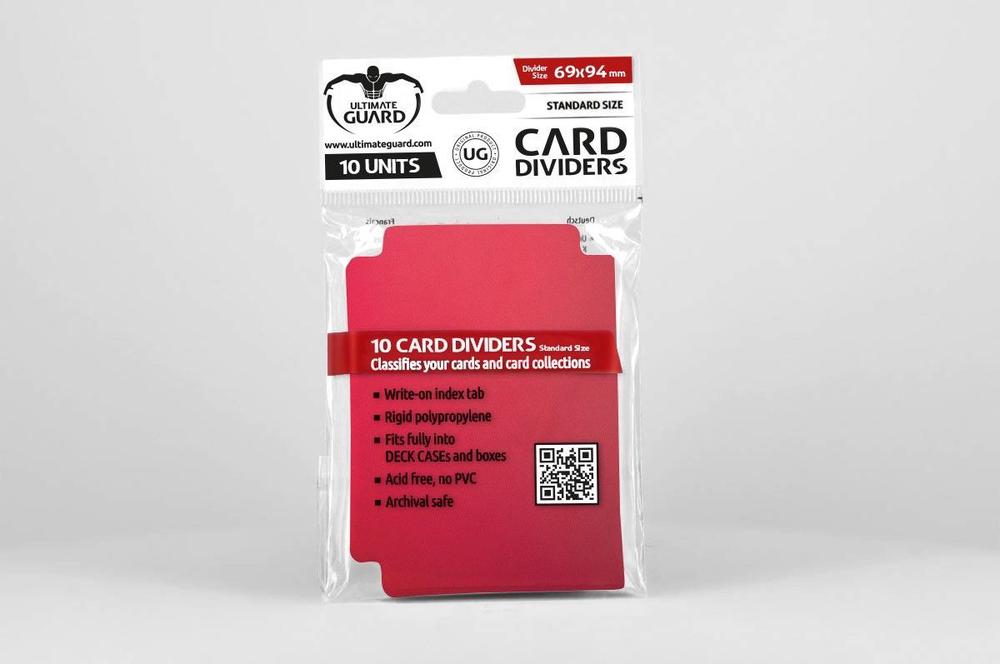 Standard Size Card Dividers, 10 Pack (Red), 4260250077351
