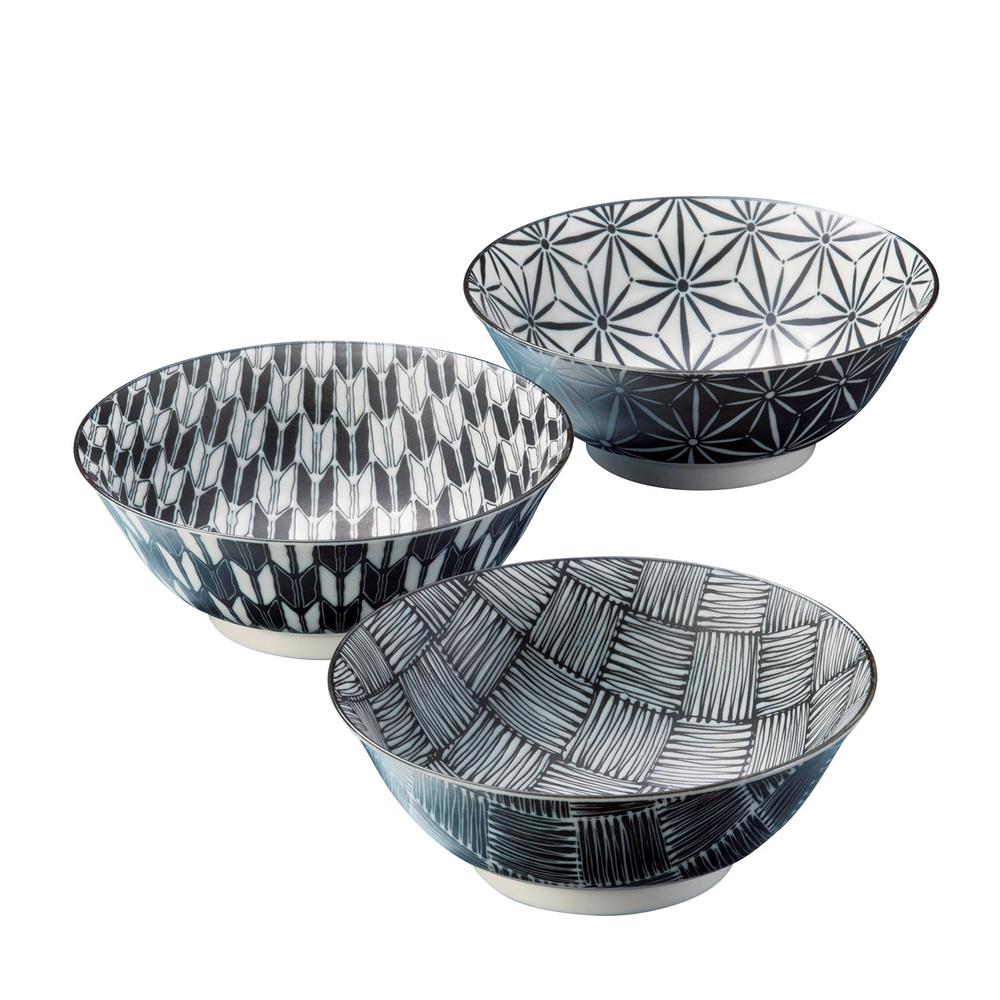 Japanese Ceramics Komon Noodle Bowl, Set of 3 Buy online at The Nile