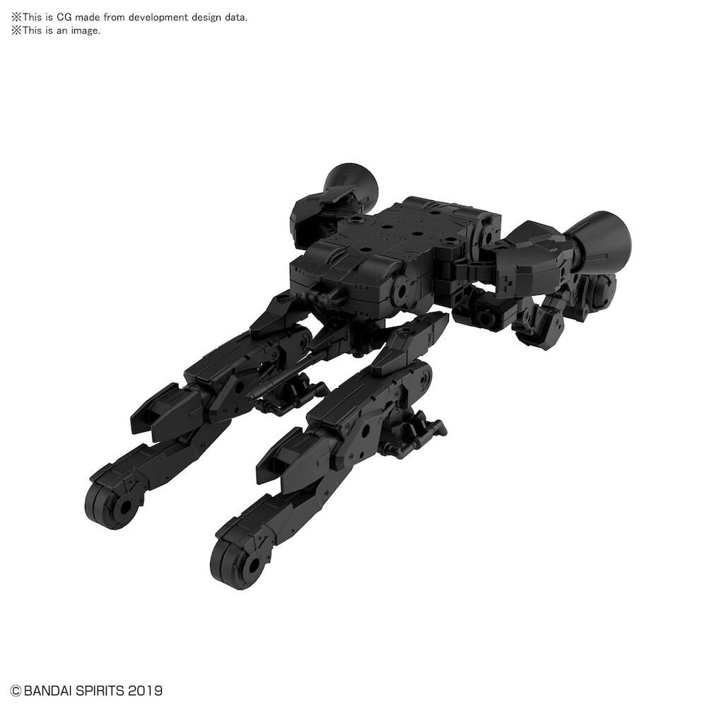 Bandai 30MM Series Extended Armament Vehicle - Space Craft 1:144 Scale Model Kit (Black), 4573102607690