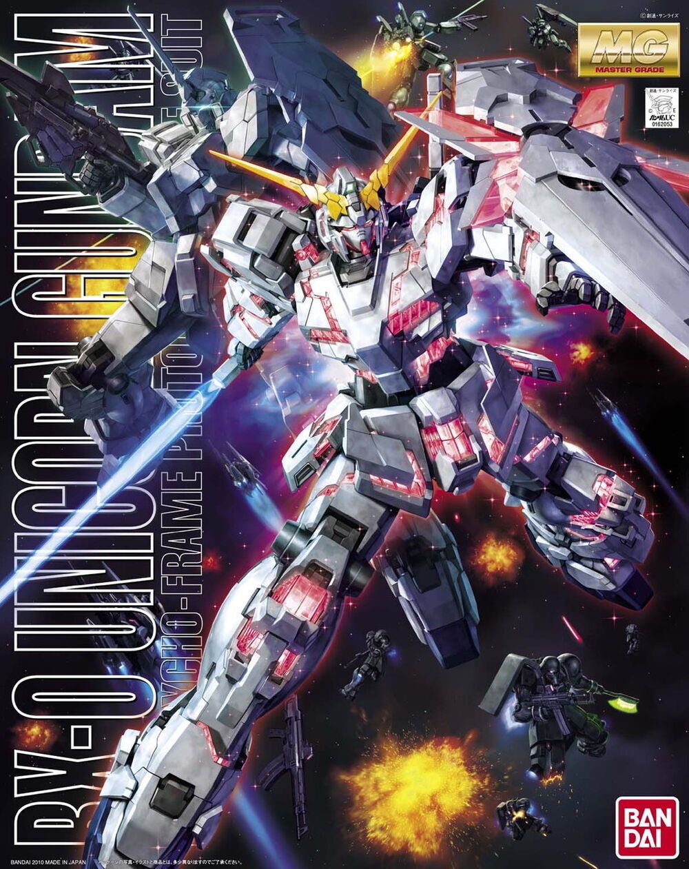 Bandai MG Unicorn Gundam Screen Image 1:100 Scale Model Kit by Bandai - ISBN: 4573102616081