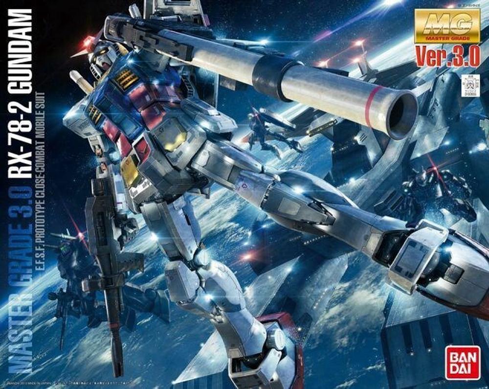 Bandai MG RX-78-2 Gundam Version 3 1:100 Scale Model Kit, 4573102616104