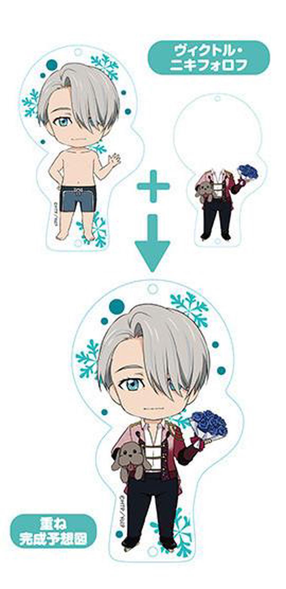 Good Smile Company Yuri!!! On Ice Nendoroid Plus Dress Up Acrylic Key Ring: Yuri!!! On Ice (Viktor Nikiforov), 4580416930017