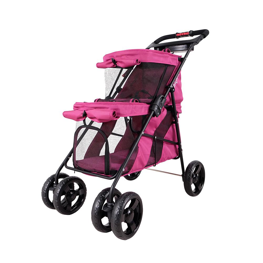 Ibiyaya Double Decker Pet Stroller (Red Violet) Buy online at The Nile