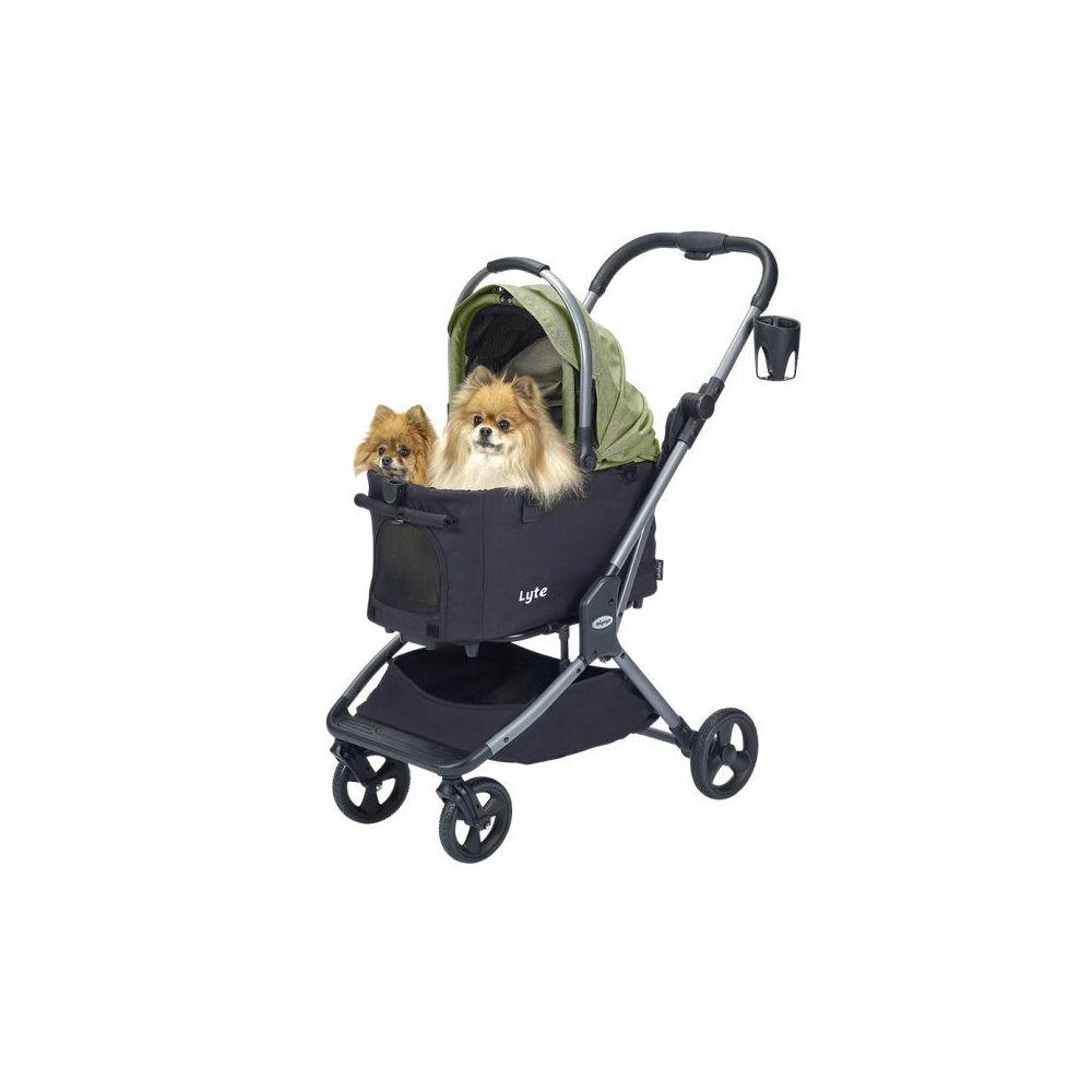 Ibiyaya Lyte 3-In-1 Detachable Pet Stroller (Green) - Medium, 4715243345806