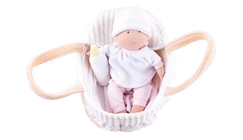 Bonikka Carry Cot With Baby Doll Bottle Blanket 23cm Buy Online At The Nile