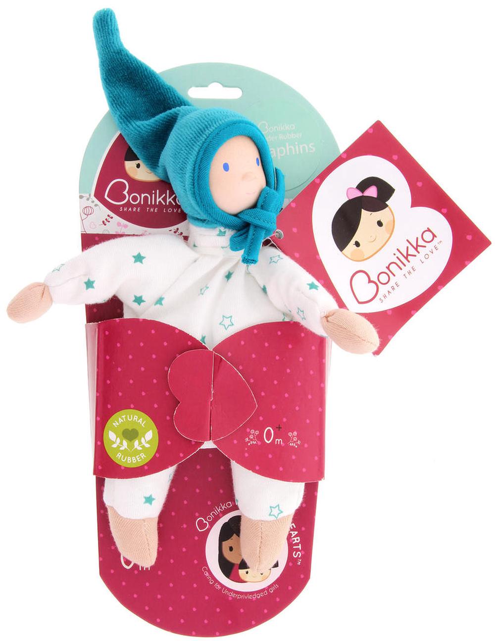 Serafina Rubber Head Doll (Blue) - 18cm, 4792247002102