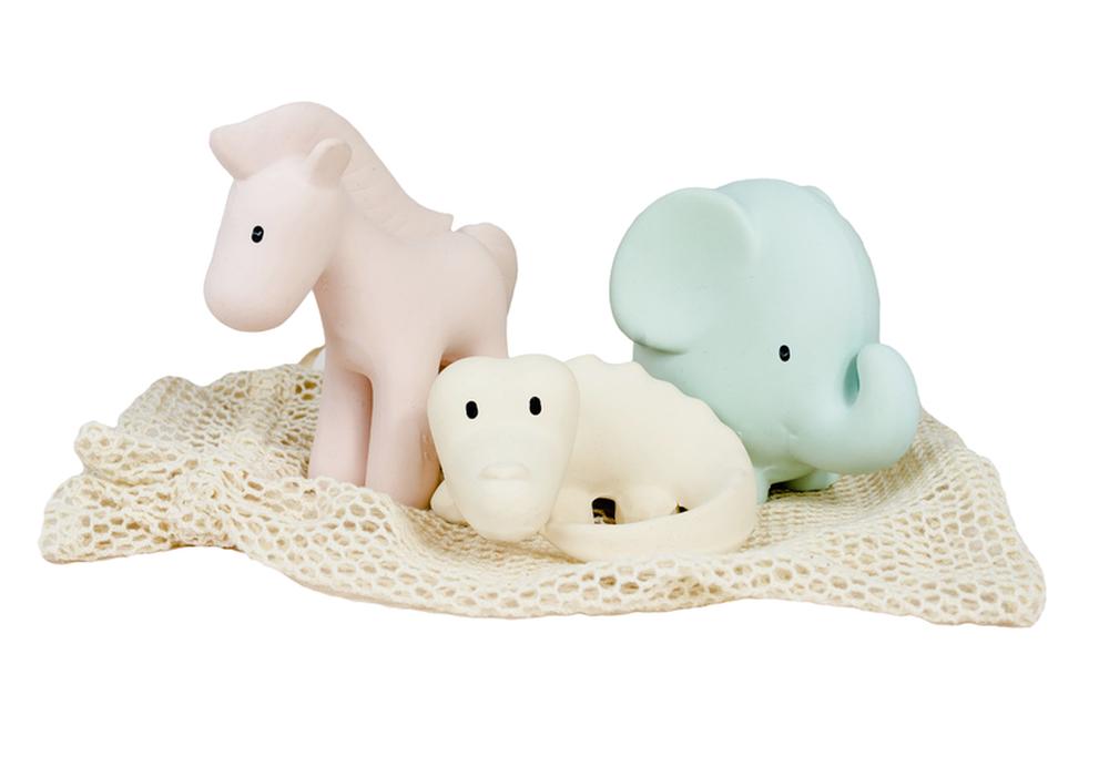 Tikiri Rubber Marshmallow Animal Set, 4792247008296
