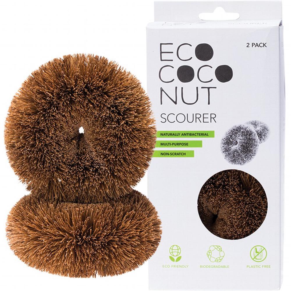 Ecococonut Coconut Fibre Scourer, 2 Pack, 4796017340722