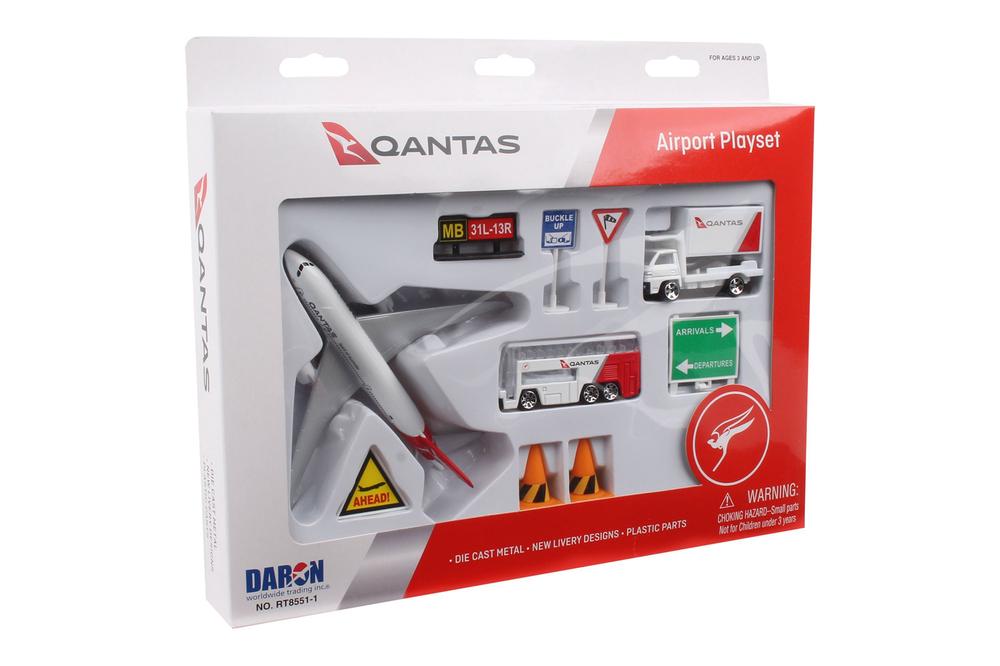 Qantas Airport Playset, 12-Piece, 4891691085515