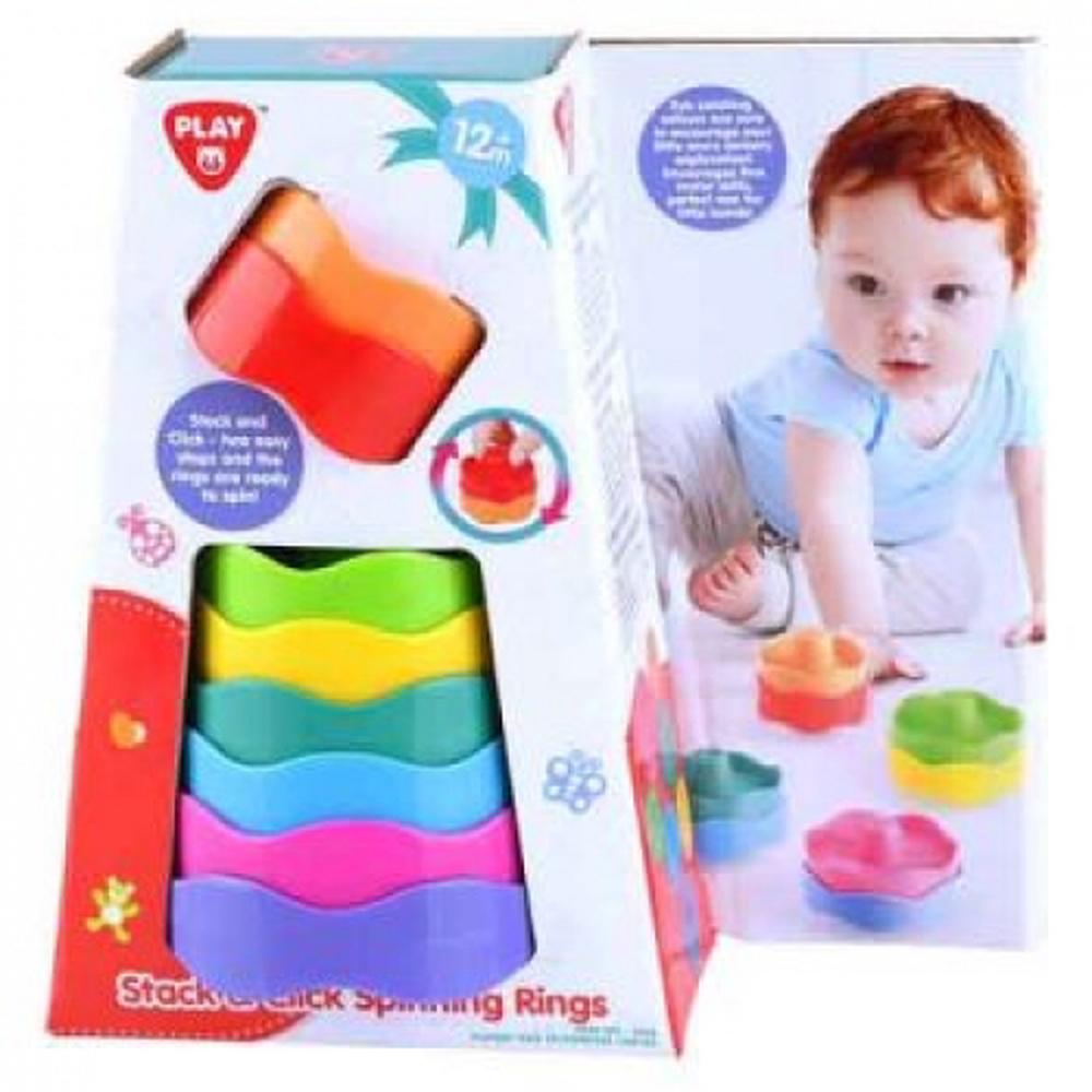 PlayGo Stacking & Click Spinning Rings, 8 Pieces | Buy online at The Nile