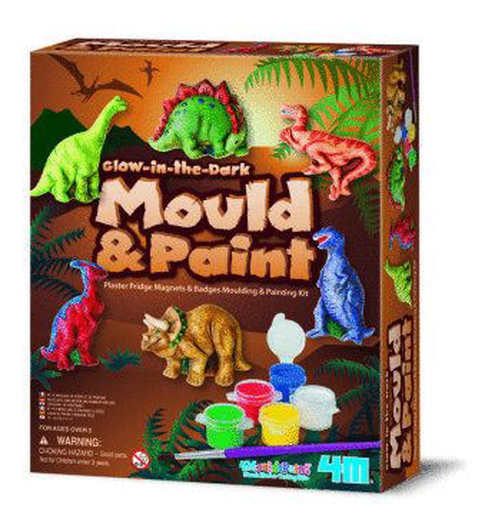 4M Mould & Paint Kits - Dinosaur Glow, 4893156035141
