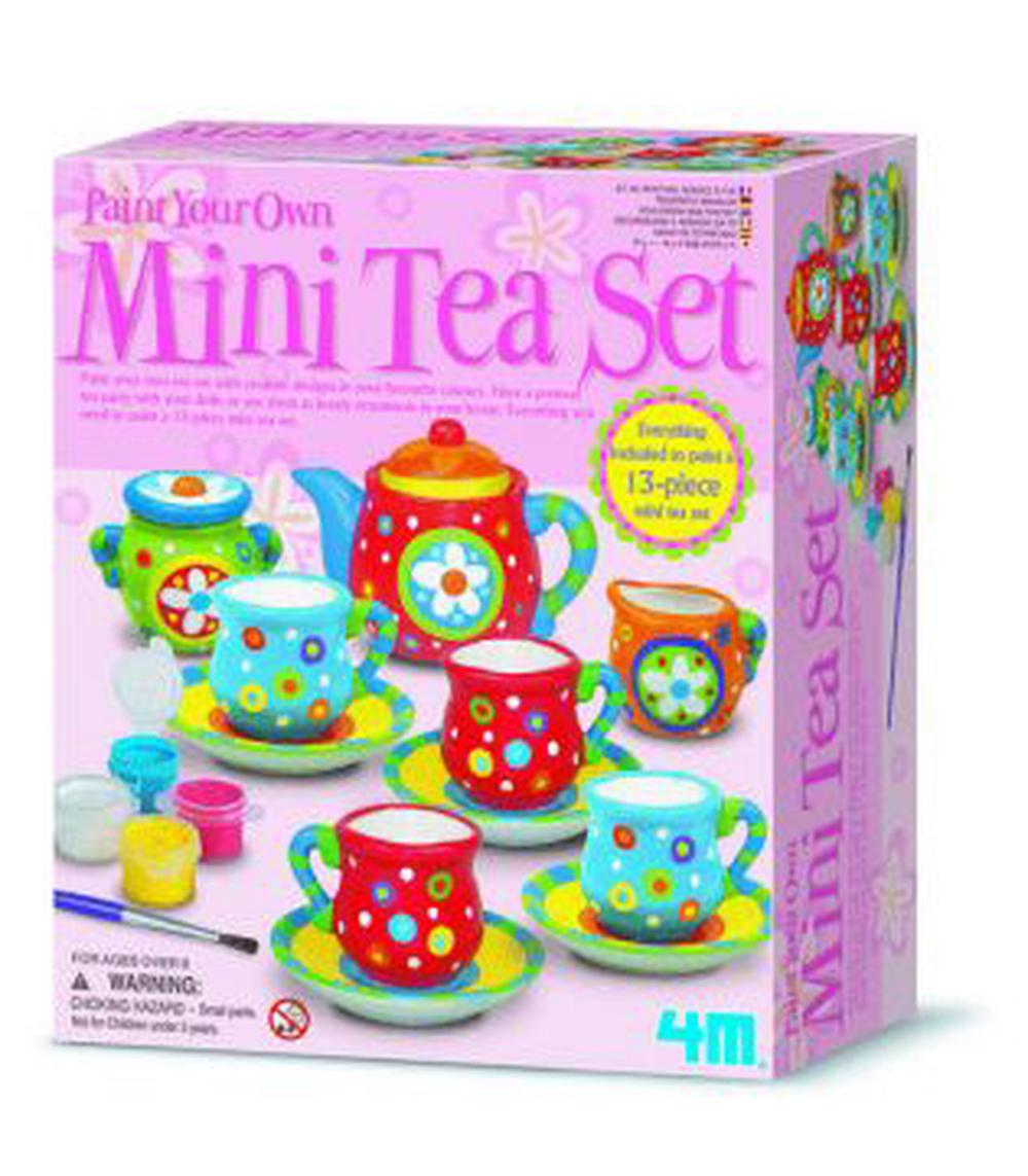 paint your own mini tea set