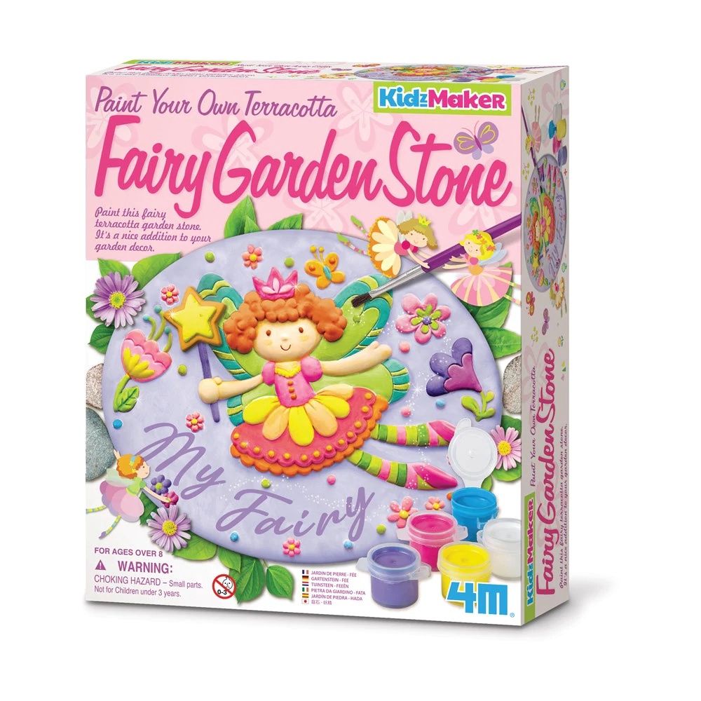 4M Paint Your Own Fairy Mirror Chest – Cofre De Madera Para Decorar Con Pinturas Y Calcomanías, Ideal Para Niños A Partir De 5 Años, Regalo Creativo De Manualidades