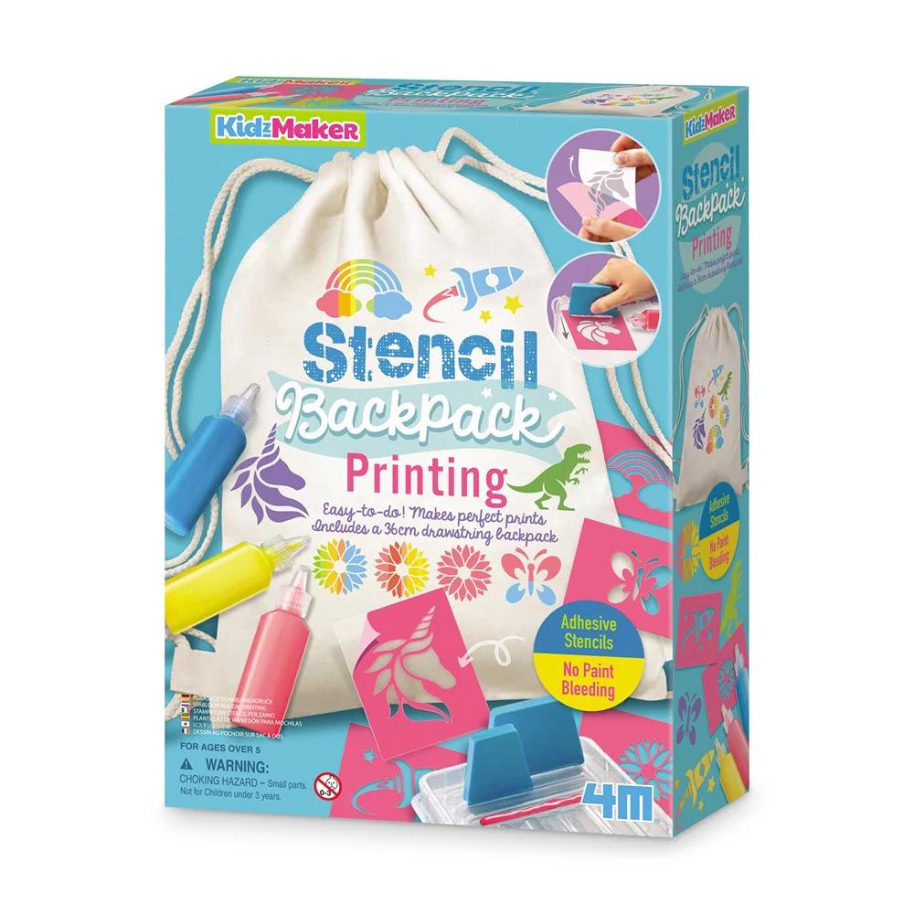 4M KidzMaker - Stencil Backpack Printing, 4893156047885