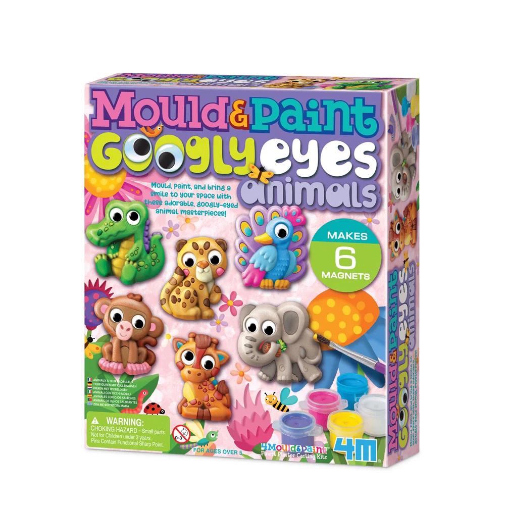 4M Mould & Paint - Googly Eyes Animals, 4893156048004