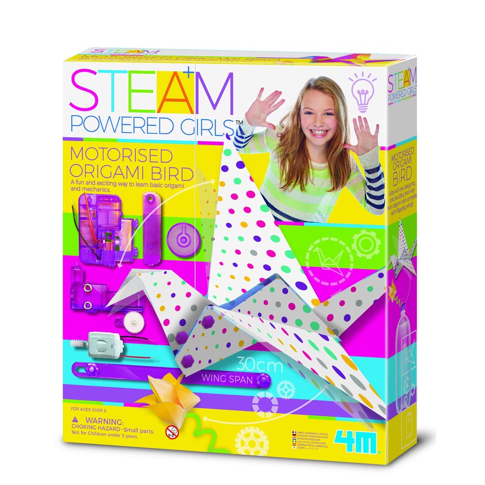 4M STEAM Powered Girls - Motorised Origami Bird | Buy online at The Nile