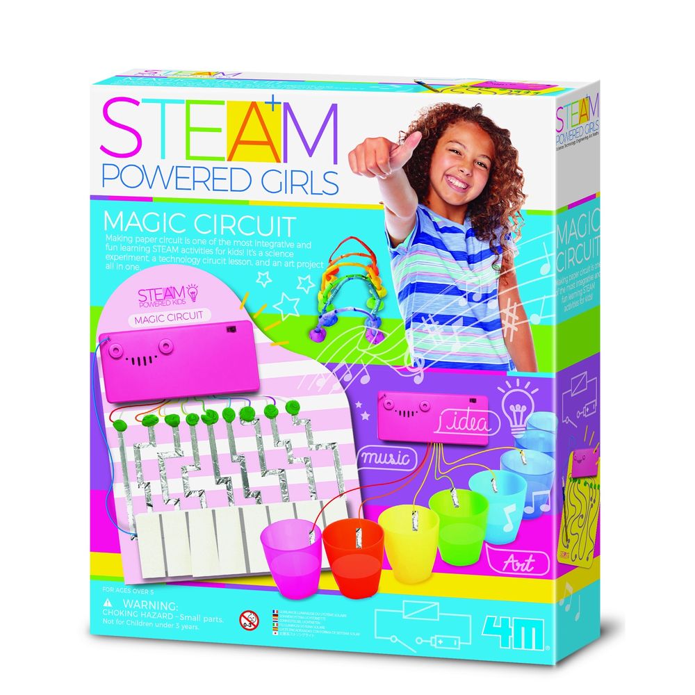 4M Steam Powered Girls - Uccello Origami Motorizzato - Giocattolo Creativo Per Bambini (batterie Non Incluse)