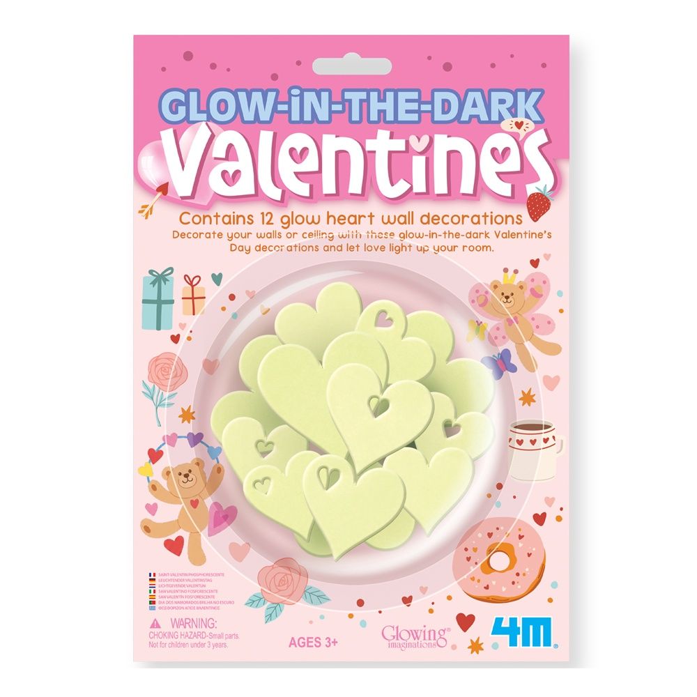 4M Glow in the Dark Valentines Hearts by 4M - ISBN: 4893156059437