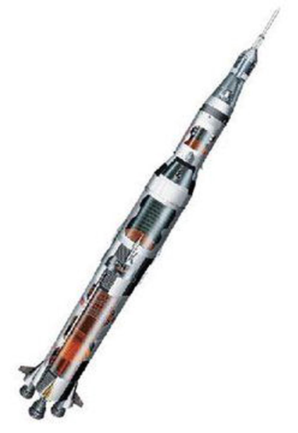 Fame Master Famemaster 4D-Vision Saturn V Rocket Model 1:100 Scale ...