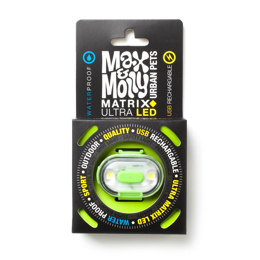 Matrix Ultra LED Harness/Collar Safety Light (Lime Green), 4894512019874