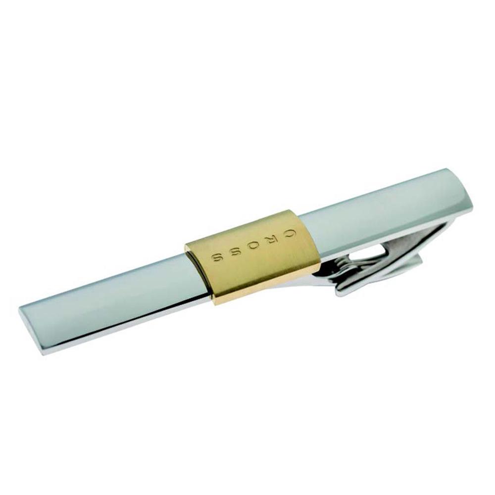 Cross Newport Stainless Steel Elements + Gold Tie Clip, 4895118821250