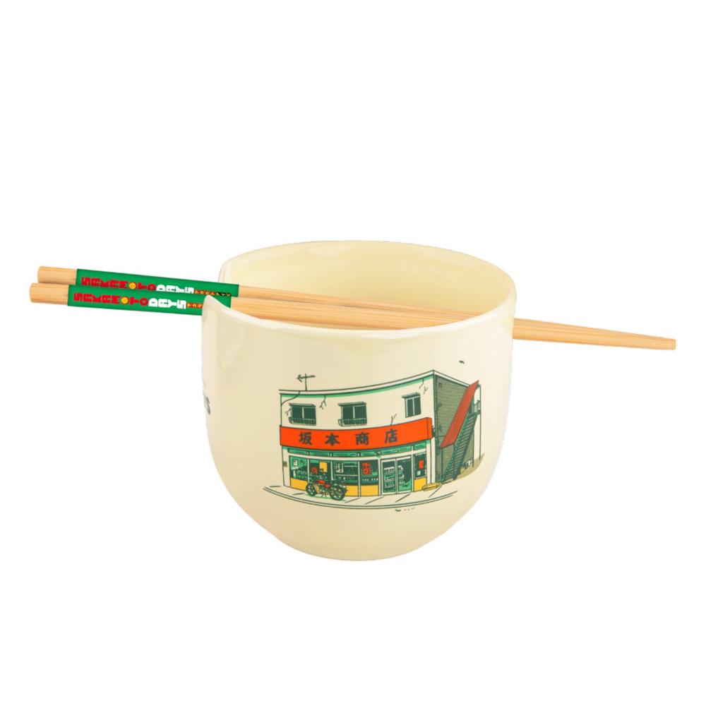 Cinereplicas Sakamoto Days - The Legendary Hitman Ramen Bowl w/Chopsticks, 4895205621381