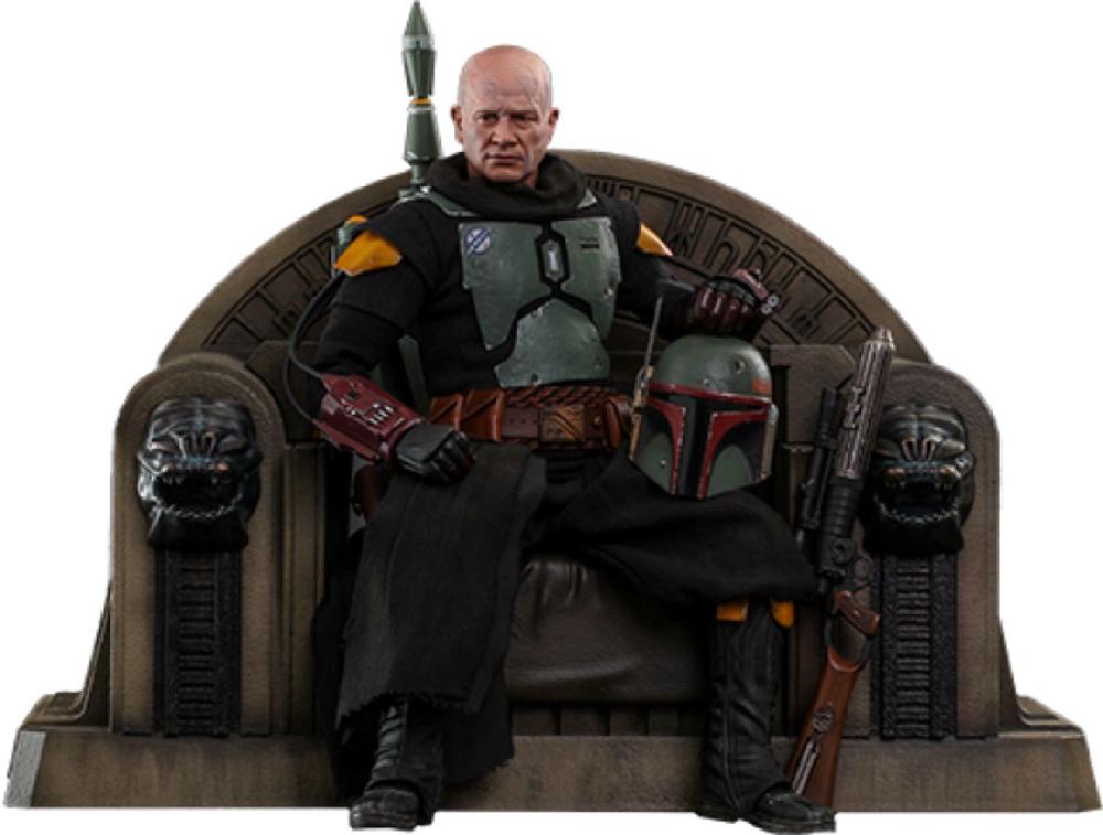 Hot Toys Star Wars: Mandalorian - Boba Fett Throne Figure, 4895228608802