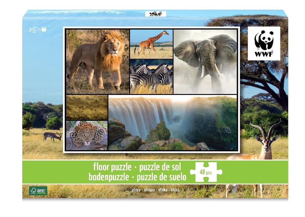 WWF 100 pc puzzle - Giraffes - Puzzles