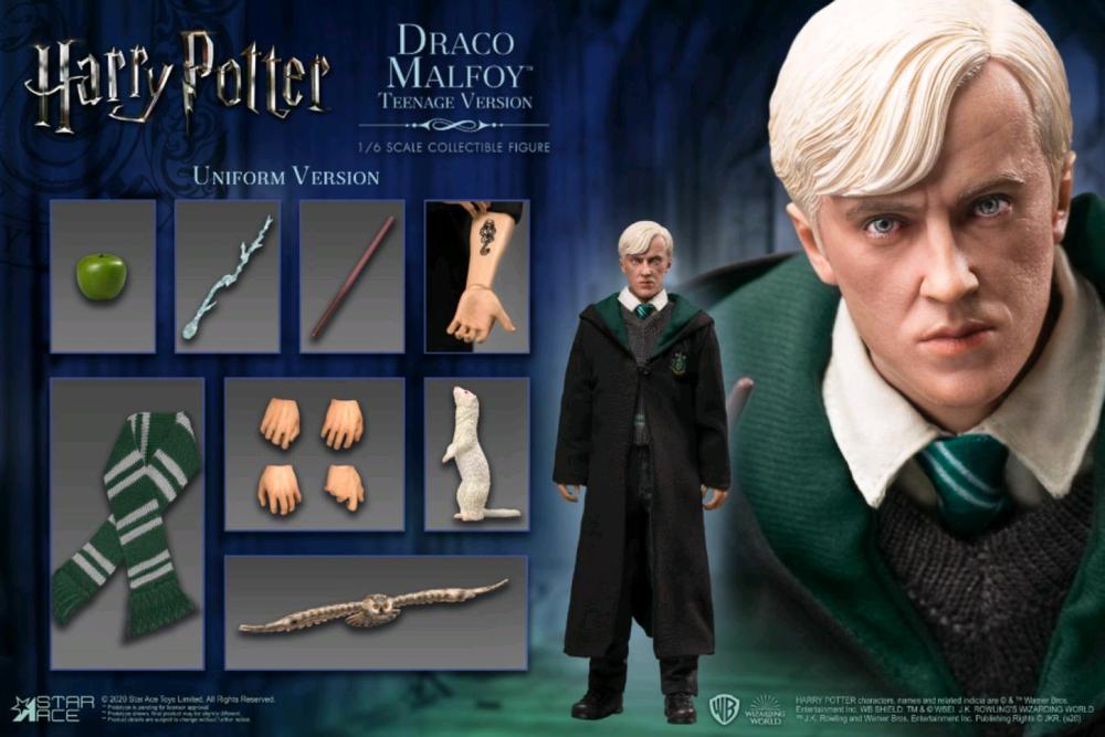 Star Ace Toys Harry Potter - Draco Malfoy Teenager Uniform 1:6 Scale 12 Inch Action Figure, 4897057880824