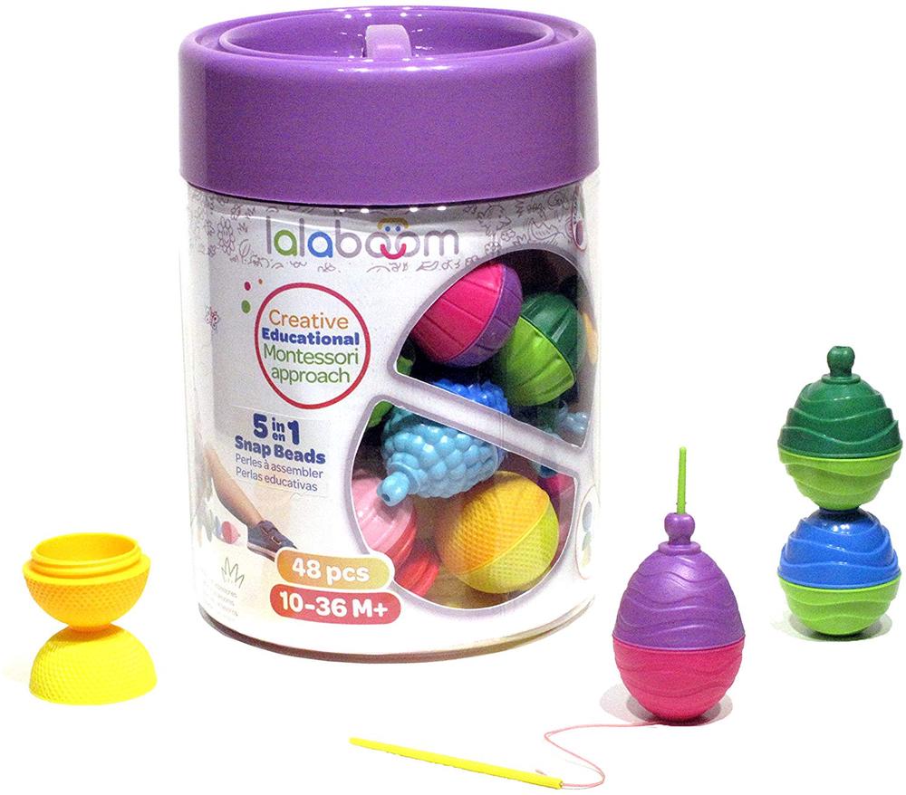 Lalaboom - Educational Pop Beads - 48 Piece Set  