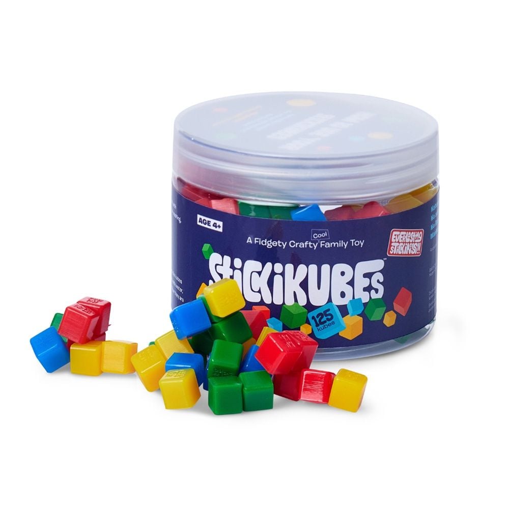 Stickikubes Stacking Cubes, 125 Pieces (Original Tub) by Stickikubes - ISBN: 4897109200501