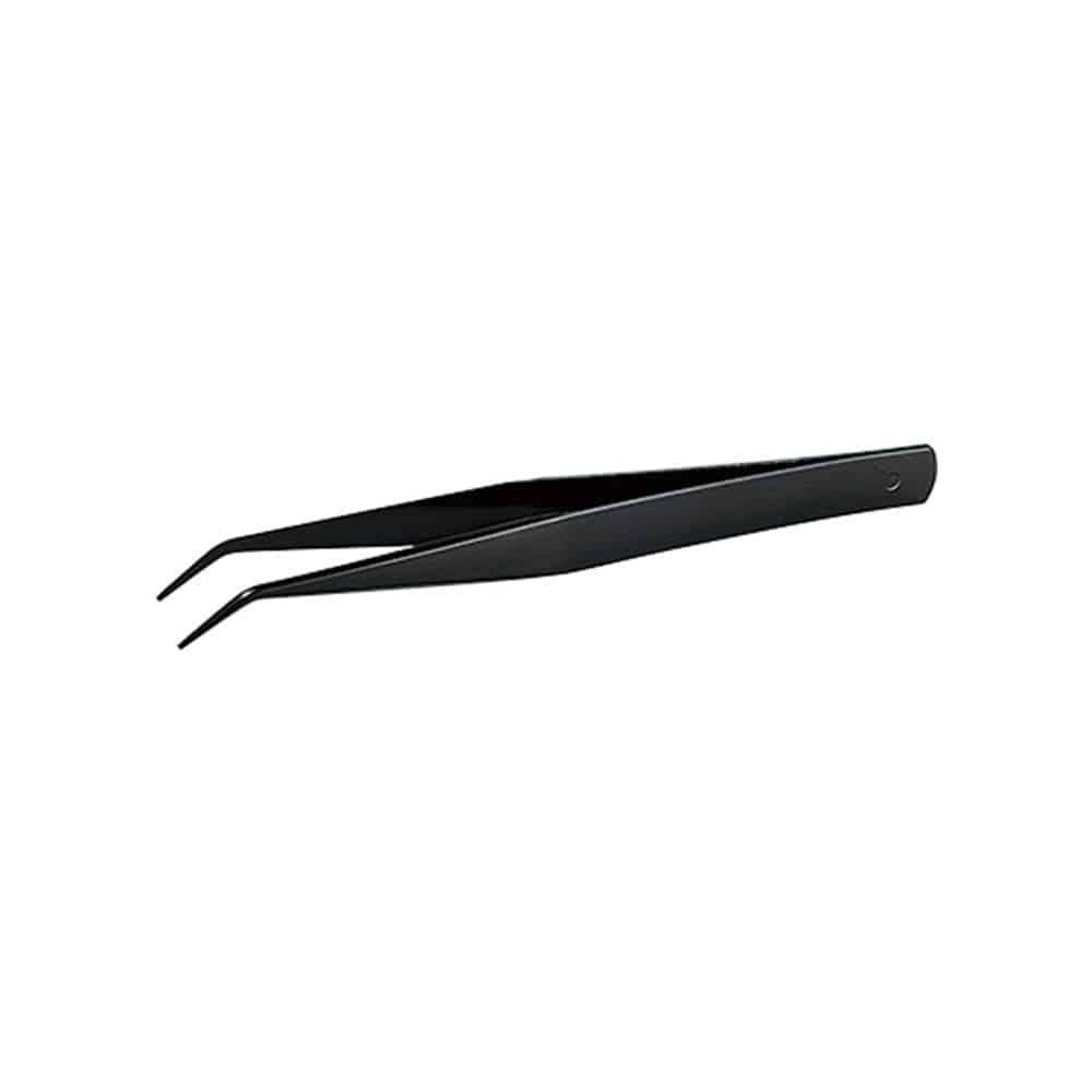 Mineshima Cation Coating AA Curved Tweezer - 125mm, 4902944115016